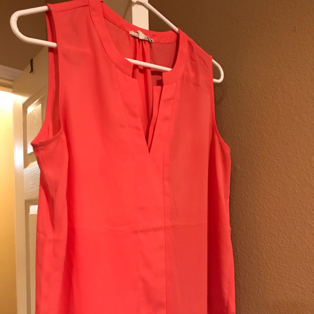 Coral blouse
